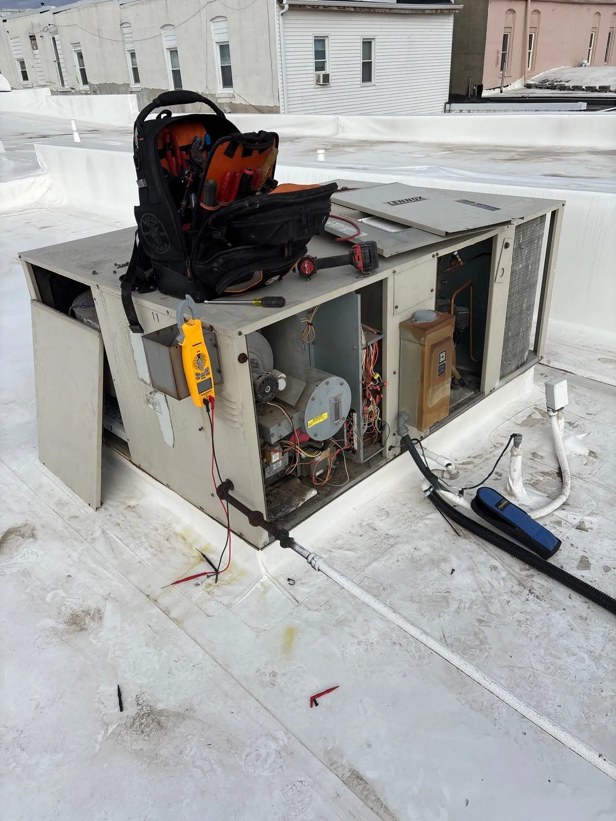 Commercial HVAC installation by Iowa All Pro